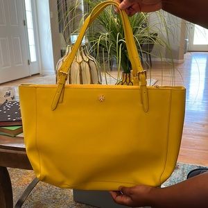 Tory Burch Sunny yellow tote purse